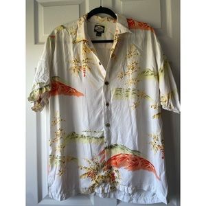 Tommy Bahama Button Down Hawaiian Print Shirt